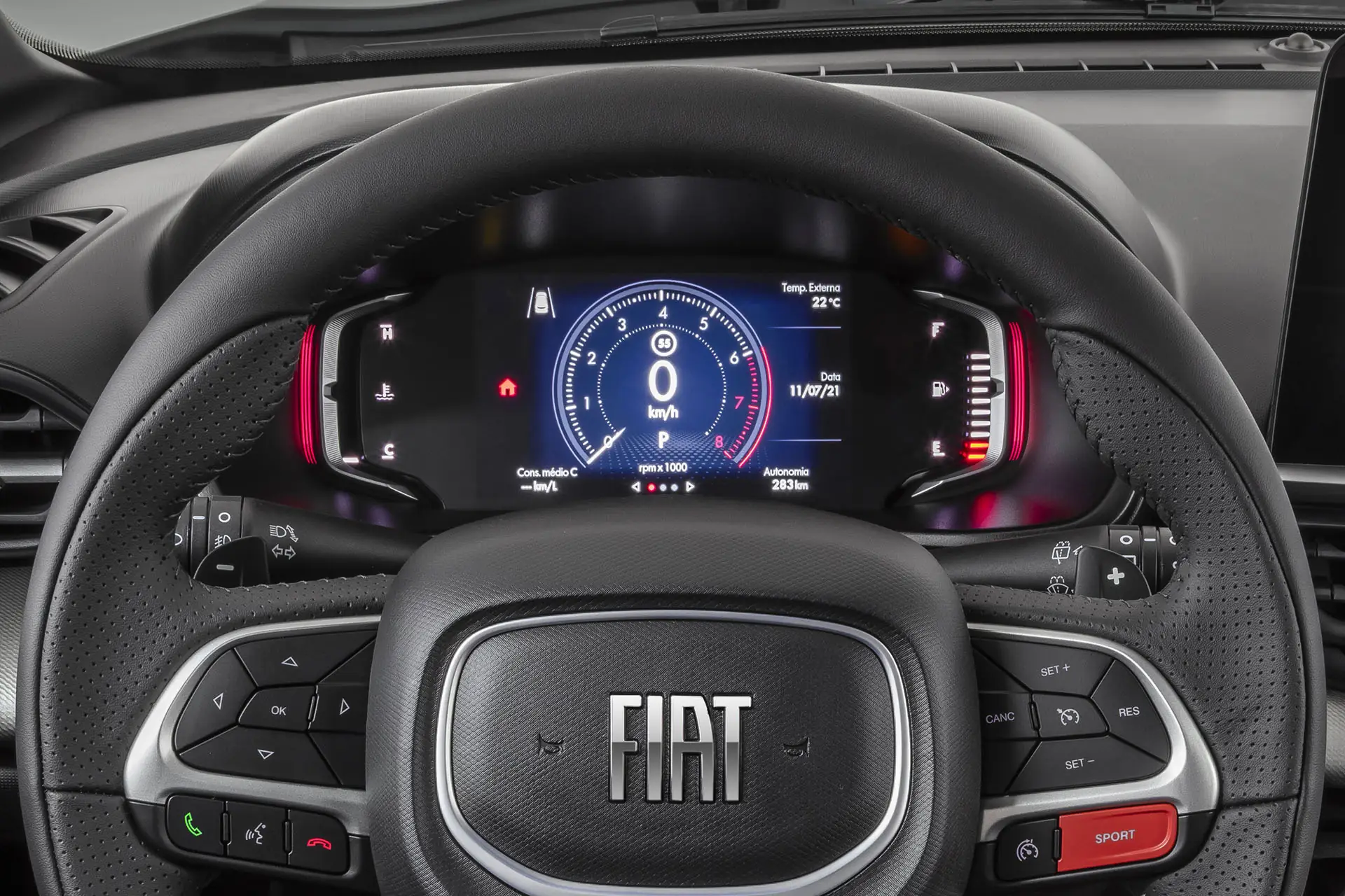 Volante multifunción regulable Fiat Pulse Drive