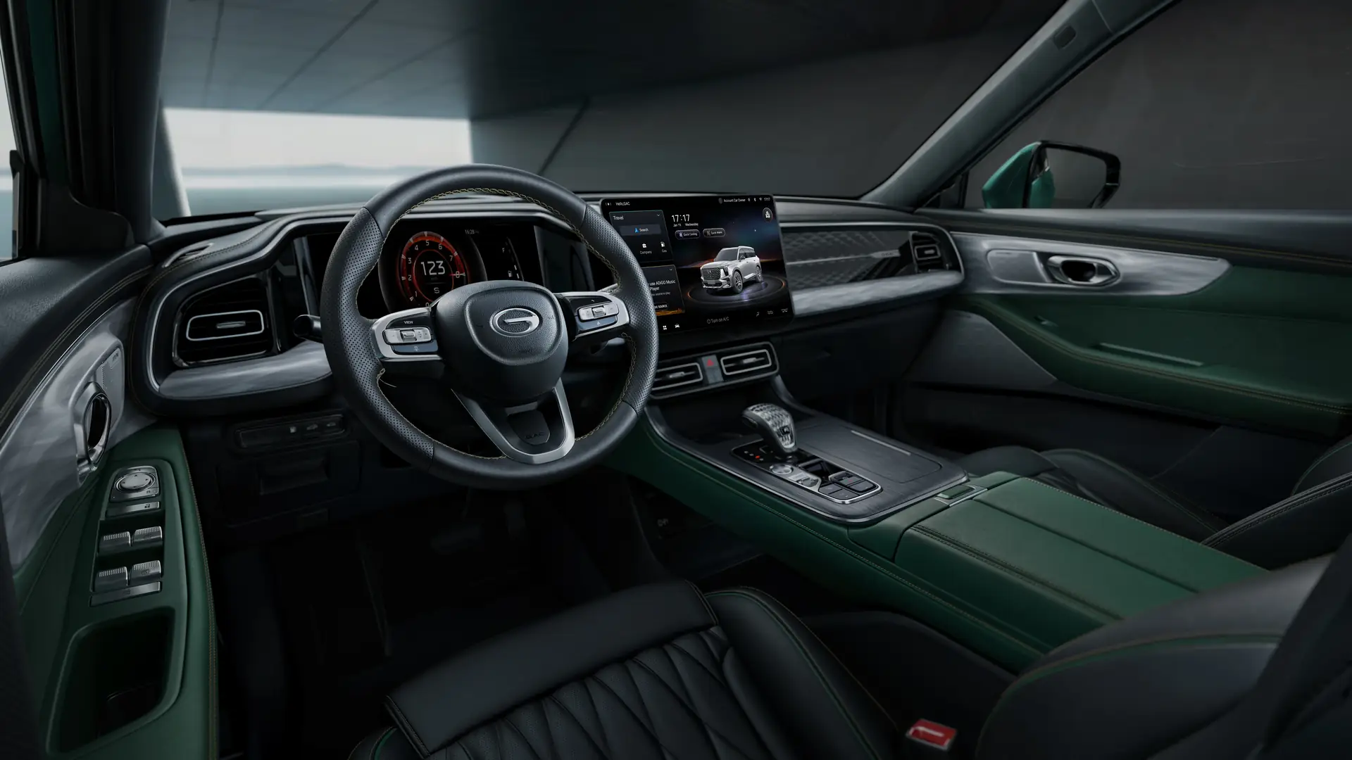 Cabina orientada al uso familiar del GAC GS8