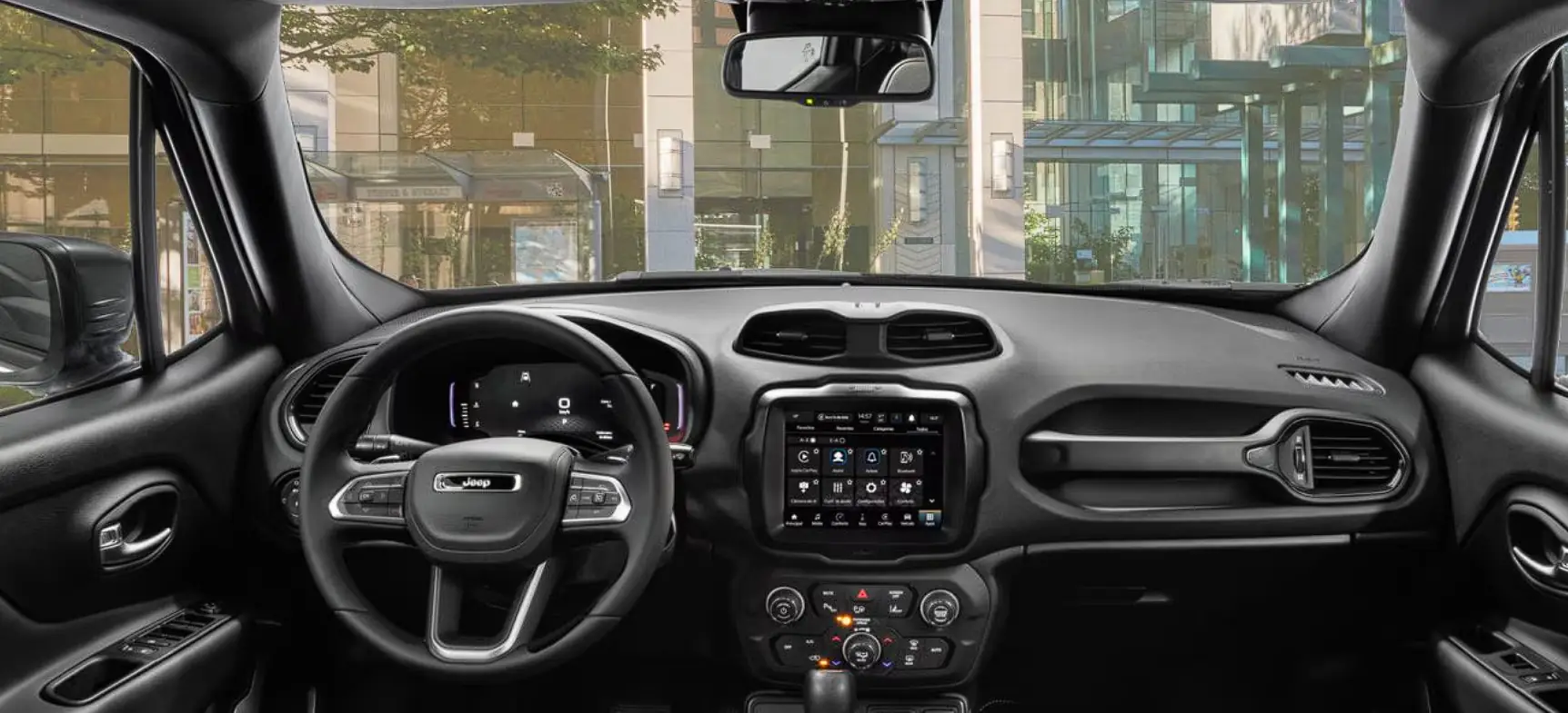 Habitáculo espacioso y funcional del Jeep Renegade Sport